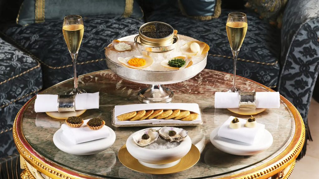 the ritz Caviar and champagne challenge