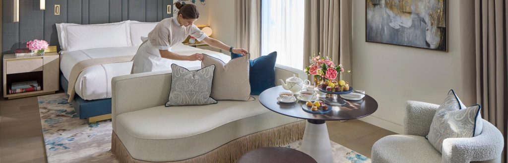 In-Room dining at the Mandarin Oriental in Mayfair